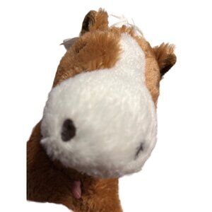 Build a Bear BAB Clydesdale Horse Pony Brown White Plush Stuffed Animal 15"
